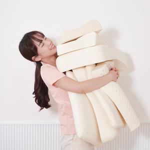 꿀잠 천연 라텍스베개 수면 숙면 기능성 낮은 경추베개