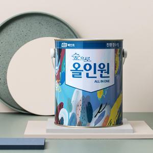 KCC 친환경 수성페인트 숲으로 올인원 반광 백색 3.78L