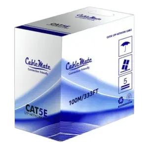 (CableMate) 케이블메이트 CAT.5E UTP 랜케이블 100M (1롤 박스) 그레이 (90001) CM1071