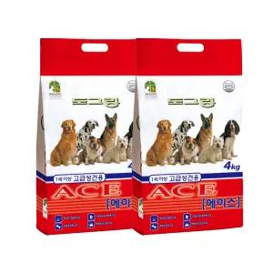 도그랑 에이스 ACE 절약형 4kg x 2포 8kg 고급성견용 강아지 사료