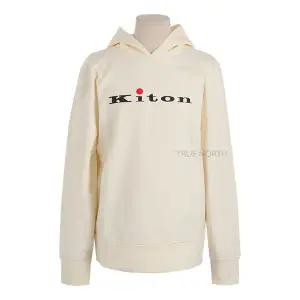 [롯데백화점]키톤 남성 UMK0272 01 로고 프린트 후드 티셔츠 크림