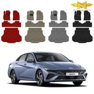 더뉴 아반떼 CN7 페이스리프트 코일매트 1열+2열+트렁크 몬스터클래스 풀세트 카매트 발판 바닥 용품