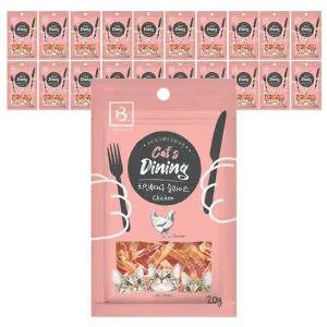 브리더랩 캣츠다이닝 고양이간식 치킨 대구슬라이스 20g x 20개