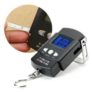 캐리어 무게 측정기 수화물 저울 휴대용 여행용 전자 매달림 손저울 낚시 50Kg 가방