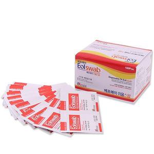 FA 에프에이 이올스왑 화이트 100매 x 5각 - 소독용 알콜솜 소독솜