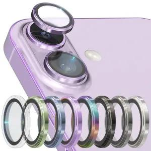 고부기 아이폰 풀커버 투명 강화유리 메탈링 카메라 렌즈 액정보호 필름 2매 사생활보호 지문방지 프라이버시 17 / 16 / 15 / 14 / 13 / 프로 / 프로맥스 / 미니