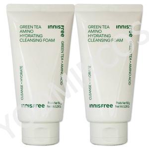 2개 이니스프리 그린티  아미노 수분 클렌징 폼 150g