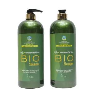 평화바이오EM샴푸 1500ml 2개   EM성분가득담았습니다  머리부터발끝까지하나로샴푸  샤워타올같이보내드립니다
