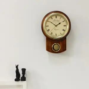 [텐바이텐](krod017)저소음 원목 레트로 체론 P 벽시계_(1064791)