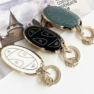 TPU 현대 차키케이스+키링 5-7버튼/싼타페MX5 그랜져GN7 쏘나타디엣지 아반떼CN7 디올뉴코나 스마트키케이스 키홀더