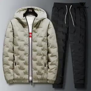 남성 겨울 후드 패딩 트레이닝복 세트 츄리닝 점퍼 세트 WI097SET