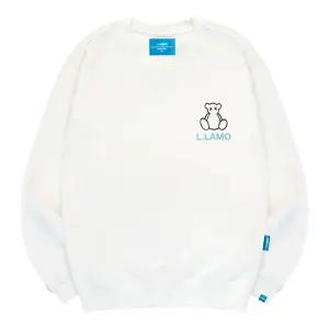 엘라모 기모M 라인베어 맨투맨 남녀공용 빅사이즈 S~4XL