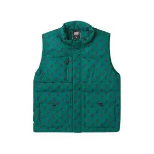 [아키클래식] 덕다운 100%] 위즐 모노그램 포켓 덕다운 베스트 딥그린 (AKAKFU11034500)