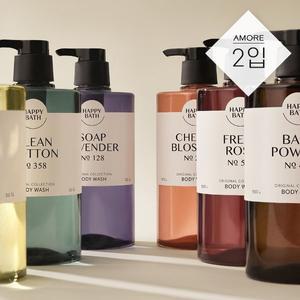 [해피바스] 오리지널 컬렉션 바디워시 910G 2입 (옵션)