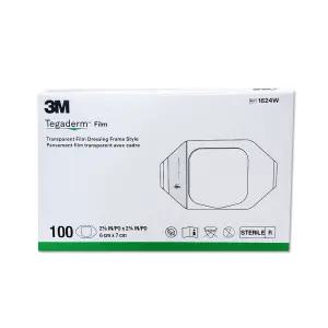 3M 테가덤 1624W 100개/1통 방수밴드 멸균투명 드레싱 투명반창고 의료용테이프