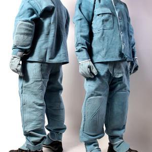 용접복 자켓+바지 경도 용접작업복 상하의세트 화상방지 천연우피 난연 안전보호의류