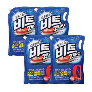 비트 제로 진드기 침투세탁 액체 세탁세제 리필 일반용 1.55L x4개