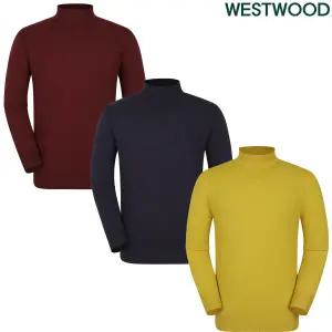 [롯데백화점]웨스트우드 남성 겨울 베이직 반넥 스웨터 WN4MCSW449