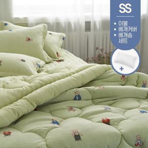 어린이 키즈 차렵 이불 침구 베개 세트 슈퍼싱글SS (베개솜포함)