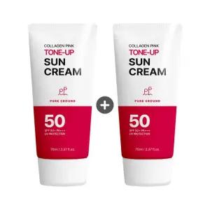 퓨어그라운드 콜라겐 톤업 선크림 (SPF50+ PA+++) 70ml 2개