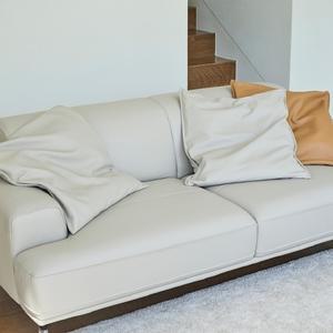 한샘 리도 천연가죽 소파 루즈핏쿠션