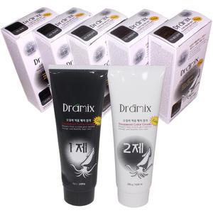 드라믹스 오징어먹물 트리트먼트 칼라 크림 골드 1제2제 각각250g (색상 5종)/(소량구매구성) 주요성분 오징어먹물색소 + 헤나추출물 /노암모니아/저자극염색약/화인 정품