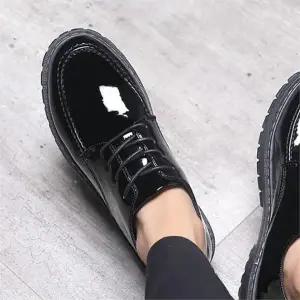 [셀러허브][라일리] Rly 남성유광로퍼 기모 방한화 겨울구두 더비슈즈 로퍼 (S9665166)