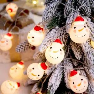 데코용품 20구 LED 눈사람 가랜드 전구 3M  WB67DA6