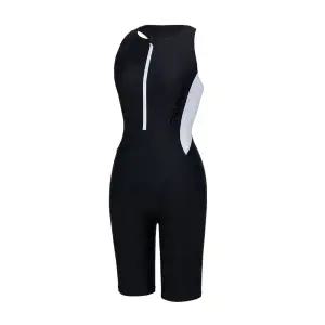 [레노마수영복](하남점)지퍼백 폴리백 브라캡 3종 무상증정 여성 로고 하프집업 반신수영복 블랙 RN-LS2...