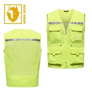 블랙야크 S-베이직베스트 형광조끼 작업조끼 안전조끼 반사조끼 망사조끼 낚시조끼