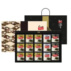 광천김 달인 1호 선물세트/재래캔김+파래캔김+돌캔김/조미김