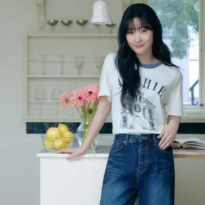 [온앤온](타임스퀘어점패션관)[정채연/기은세 착용] 후로피 프린트 티셔츠 NEW5XE305