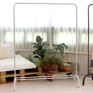 청소앤 철제 그란데 무광 1단행거 1100 이동식 스탠드 행거