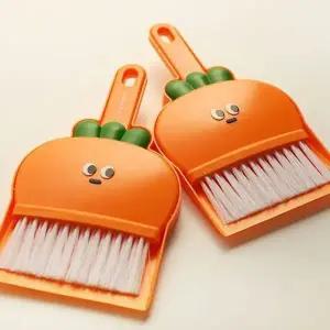 당근 청소 세트 4개 세트 1P 책상 데스크 쓰레받이