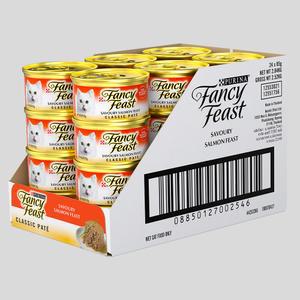 퓨리나 팬시피스트 화이트라벨 연어 캔 85g x 24개