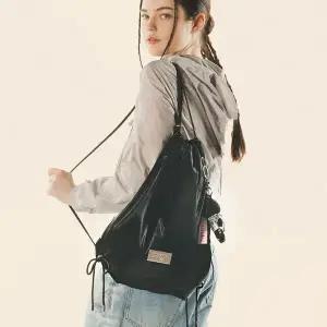 [마스마룰즈]304 Gym sack string bag _ Glittery black