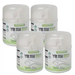 오카무라 덴트프로 일회용 Y형 치실 60개입 X 4개 민트향  / 유아 어린이 약국