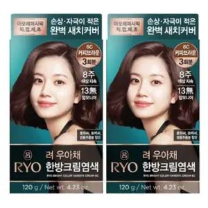 [려] 려 우아채 멋내기 새치크림 120g * 4개 커피브라운6C