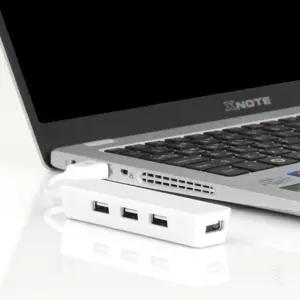 휴대용 미니 4포트 노트북 USB허브 확장포트 각인 인쇄 기념품 판촉용 화이트 작은 대량구매 소형 흰색 A타