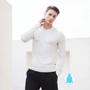 [하프클럽/베이직 엘르]베이직엘르 남성인 로고 후드 래쉬가드 상의 BEM-V925H