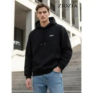 [지오지아] 남녀공용 기모 안감 캐주얼 후드 티셔츠 (ABC4TH3602)
