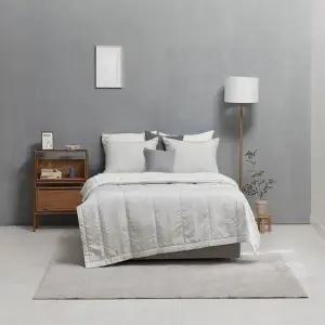 [NS홈쇼핑][알레르망]로반 여름인견차렵베개세트Q(그레이)[34508719]