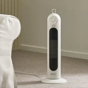 HAAN 공간활용 급속발열 PTC 타워형온풍기 팬히터 2Kw/거실온풍기 열풍기 사무실온풍기 업소용히터