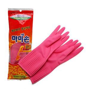 마미손 고무장갑 골드 대 L 1켤레 주방 위생 핑크