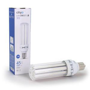 씨티오 LED 고와트램프 45W 주광색 E39 U8 하얀불빛 6500K 투명커버 스틱램프