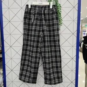 [에꼴리에] 주니어 유니 스트레이트 체크 바지 24D5251_GN