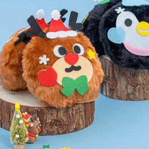 [문구티쳐] 민화샵 KC인증 겨울 펠트 귀마개 만들기 DIY 초등집콕놀이재료 교과연계활용 크리스마스용품