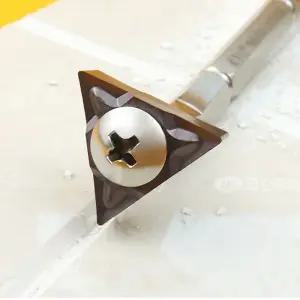 줄눈제거기날 양면 코팅 삼각 낱개1개 국산