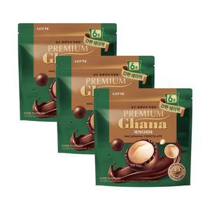 [롯데웰푸드]프리미엄 가나 마카다미아 쉐어팩 144g x3