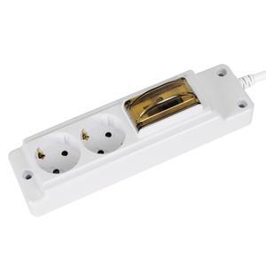 현대일렉트릭 고용량멀티탭 누전차단 2구10M 국산 20A차단기 4000W 난연소재